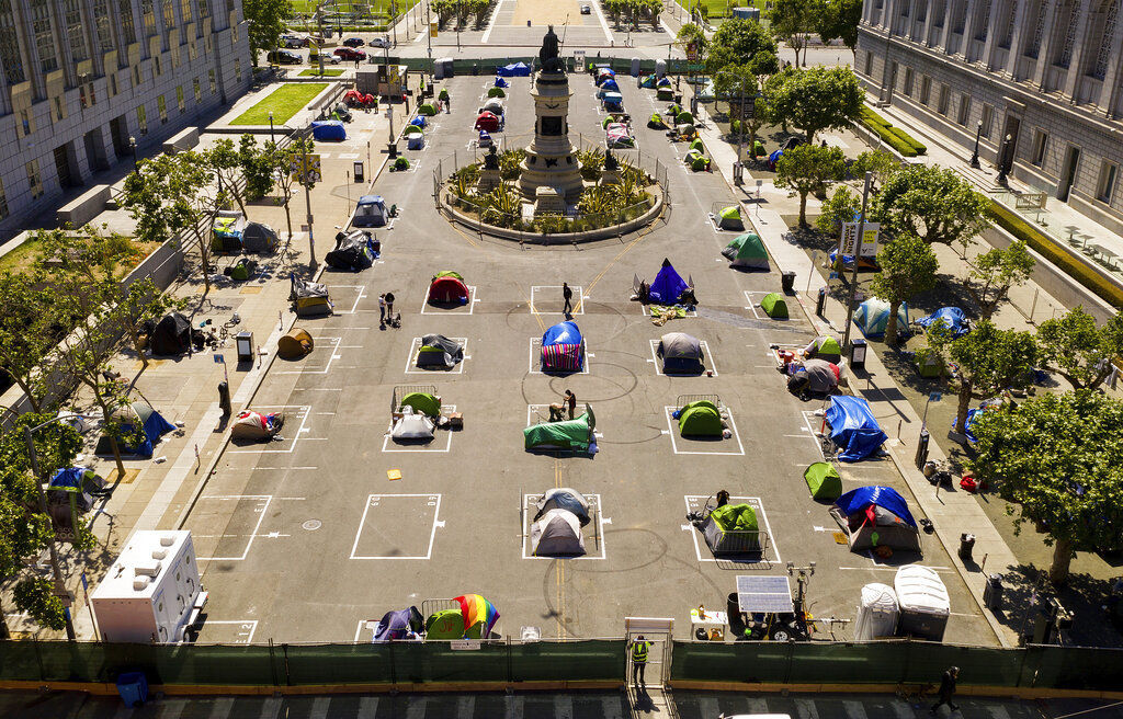 APTOPIX Virus Outbreak Homeless Encampments